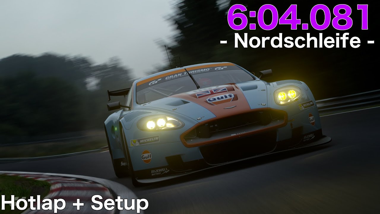 GT SPORT - Aston Martin DBR9 GT1 - Nordschleife - Hotlap + Setup