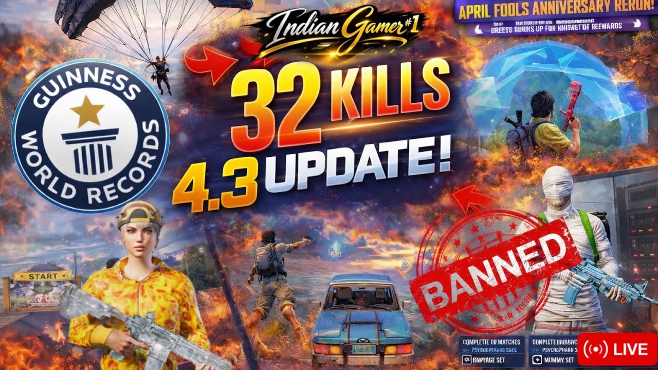 🔴 LIVE 💀32 Kills Monster Gameplay in PUBG 4.3 Update | Enemy BANNED  #pubgmobilehacker #live #bgmi