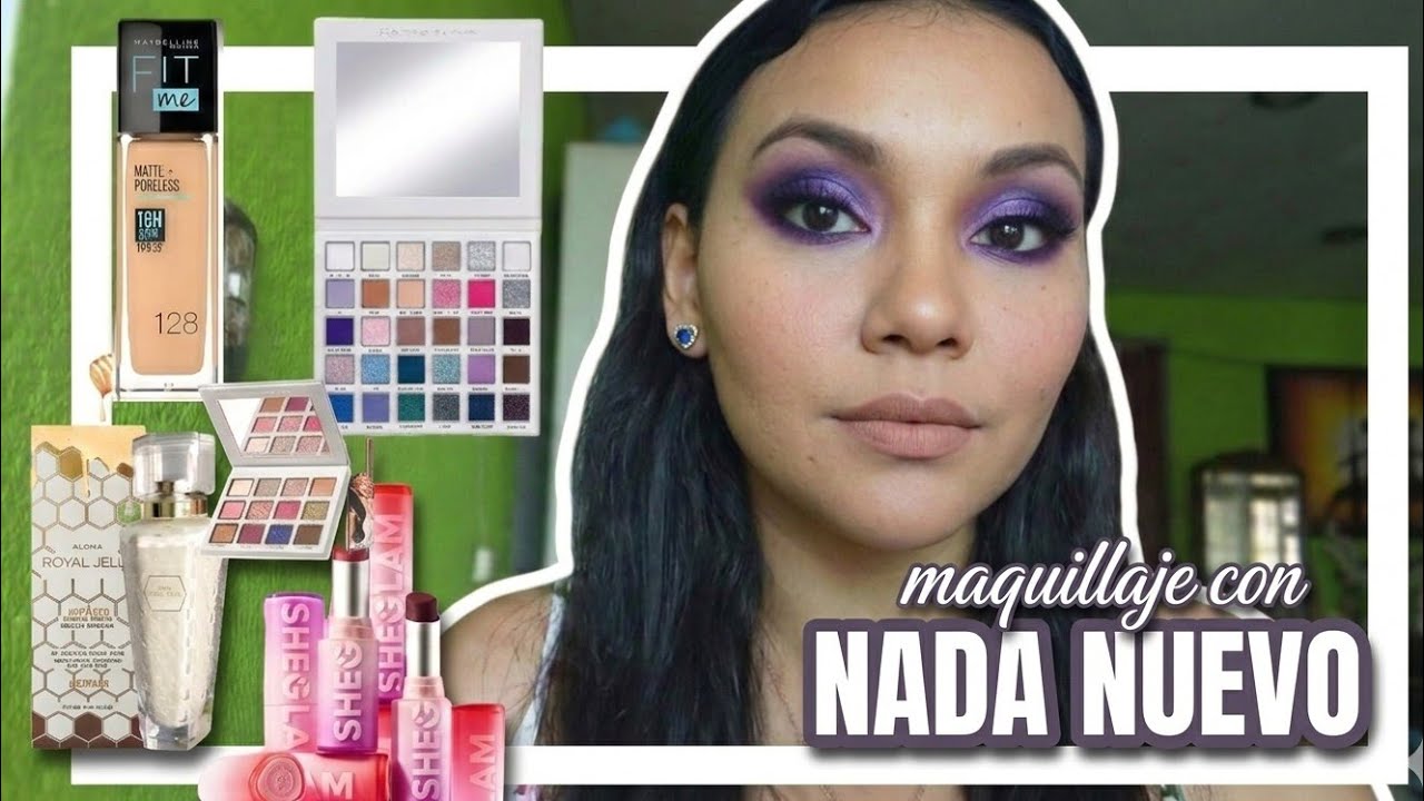 MAQUILLAJE CON NADA NUEVO 🫰🏻💜 Beauty creations, Sheglam, maybelline y Jafra.
