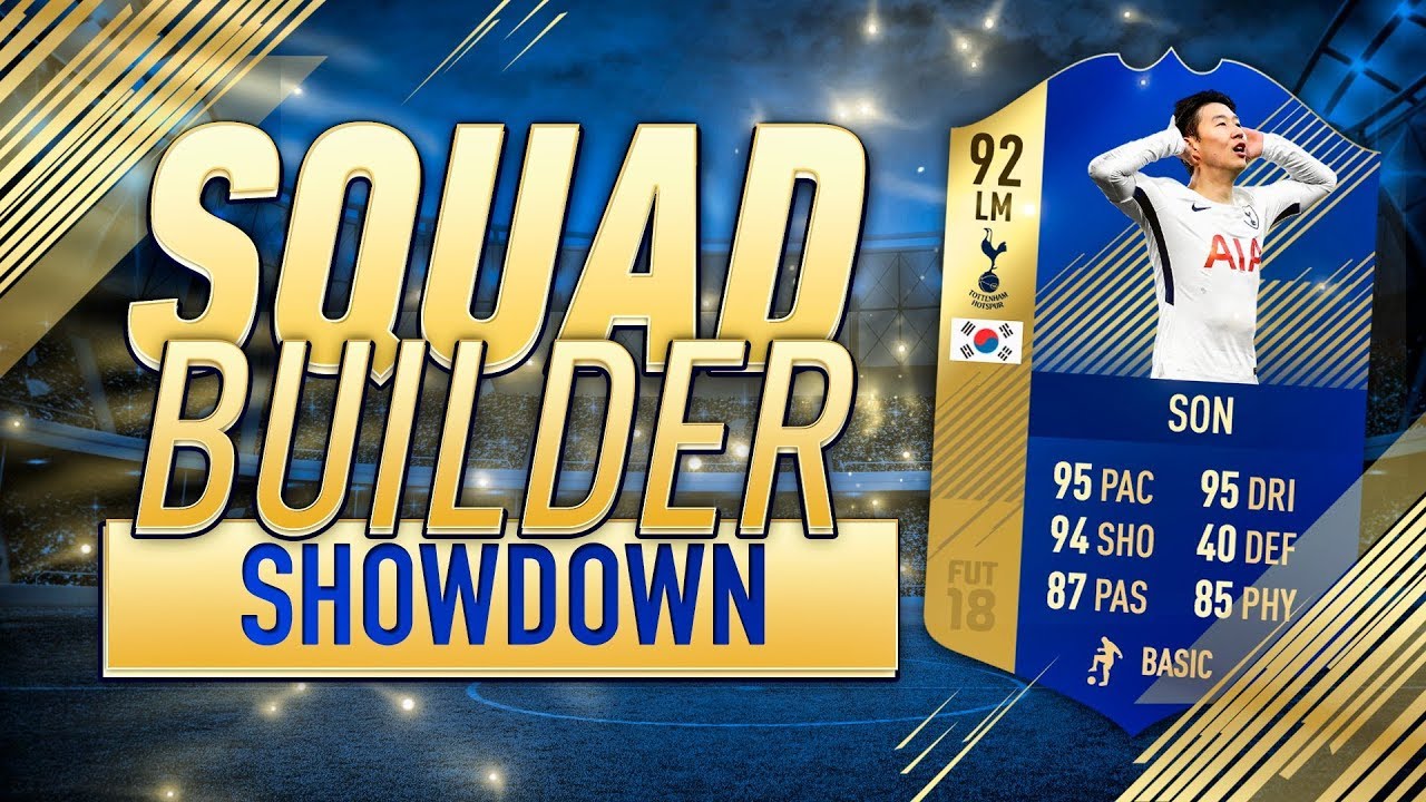 SQUAD BUILDER SHOWDOWN vs AJ3!!! TOTS 92 SON!!! FIFA 18 Team Of The Season SBSD