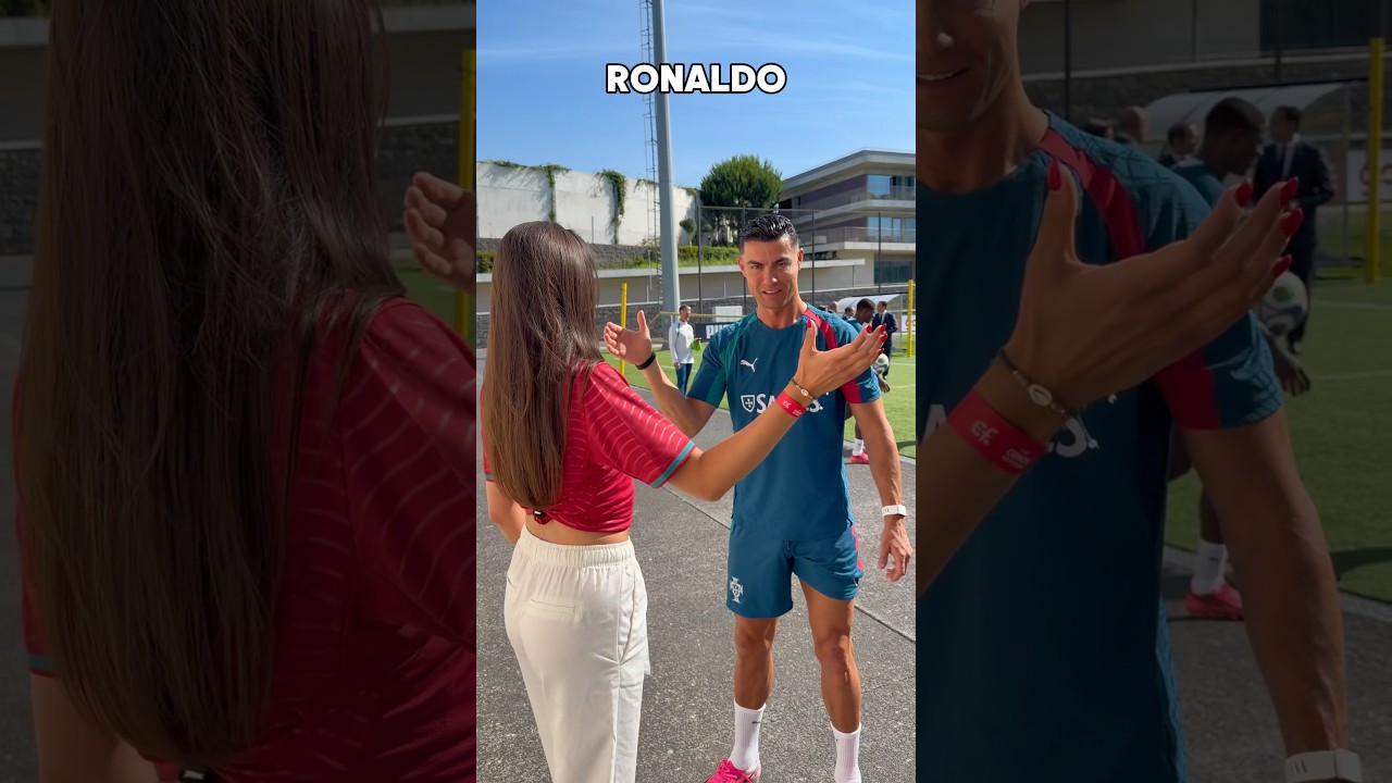 Spr&oacute;bowałem idealnego uścisku dłoni z Ronaldo 😳🤝