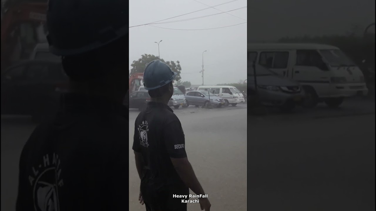 HEAVY RAINFALL KARACHI -#barish #karachi