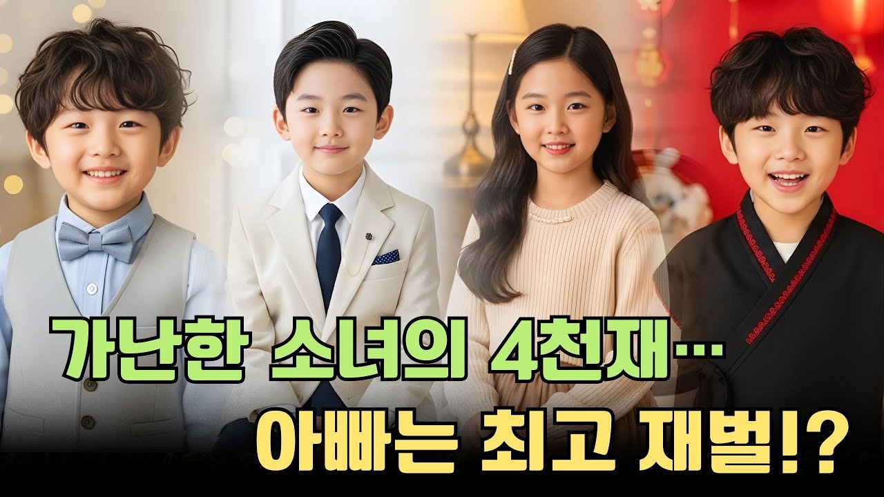 가난한 소녀가 낳은 4명의 천재, 아버지는 한국 최고 재벌?! 5년간 숨겨진 비밀!