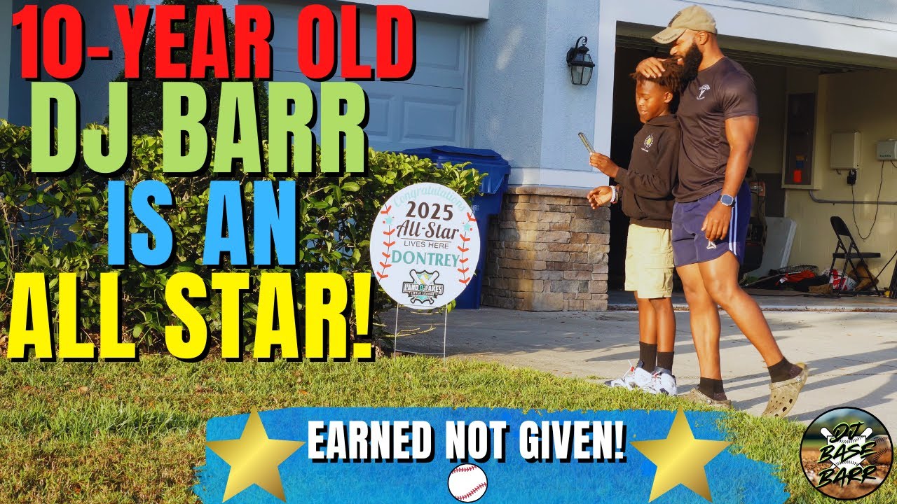 10-Year-Old DJ Barr Makes the All-Star Team | A Big Goal Achieved Through Hard Work ⚾️🔥