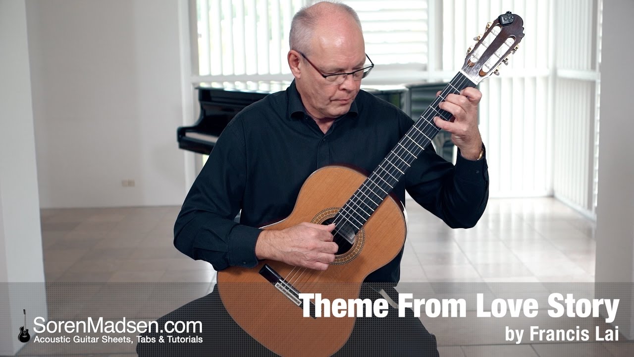 Theme From Love Story by Francis Lai - Danish Guitar Performance - Soren Madsen