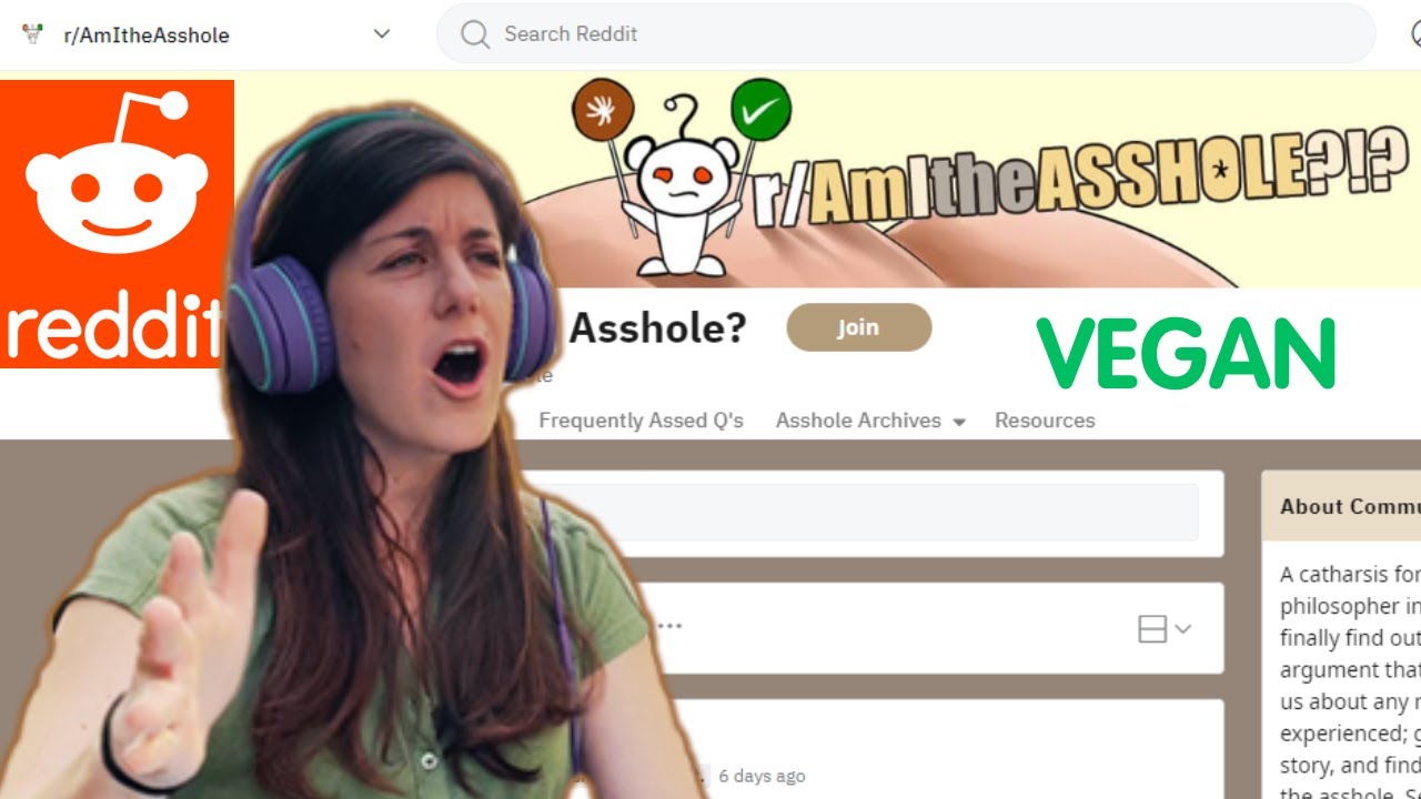 Vegan reacts to INSANE reddit post (AITA vegan edition)