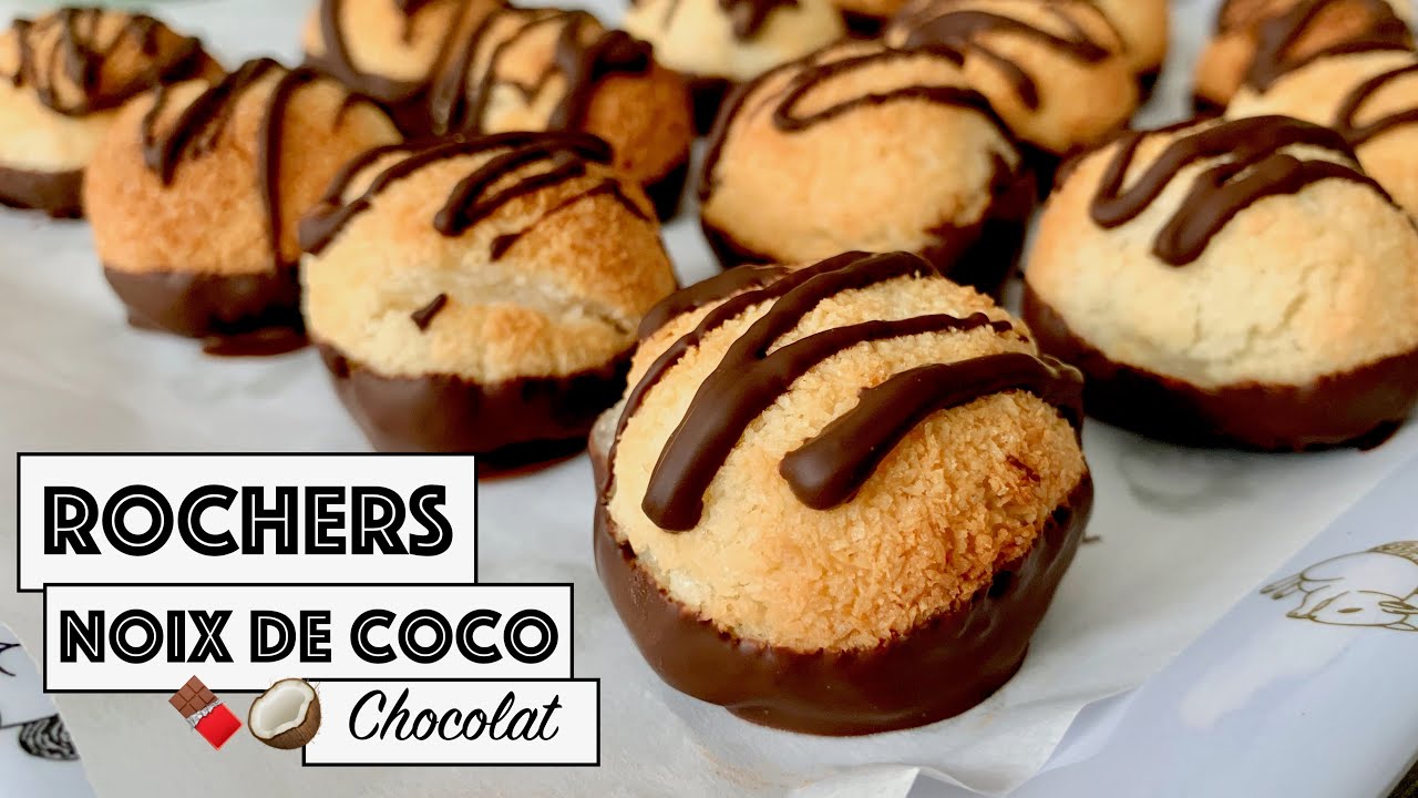 Recette - ROCHERS NOIX DE COCO ET AU CHOCOLAT