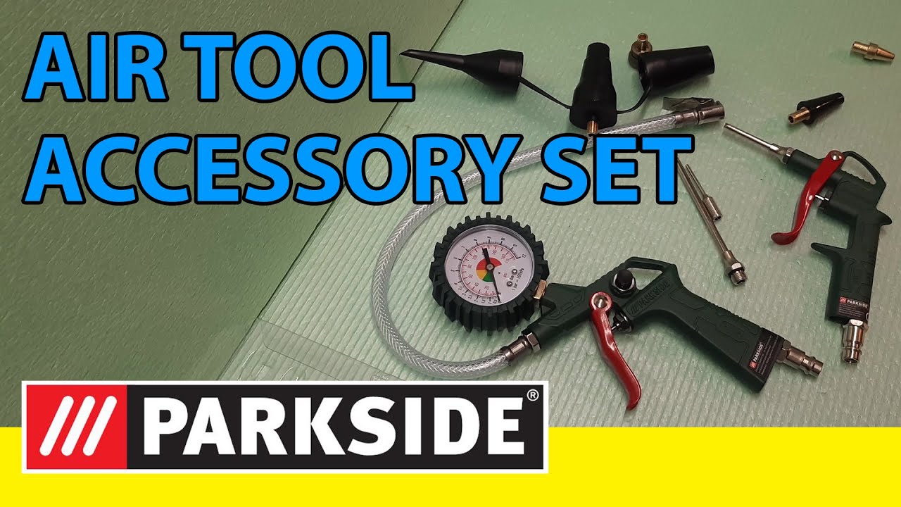 Parkside Air Tool Accessory Set - Unboxing
