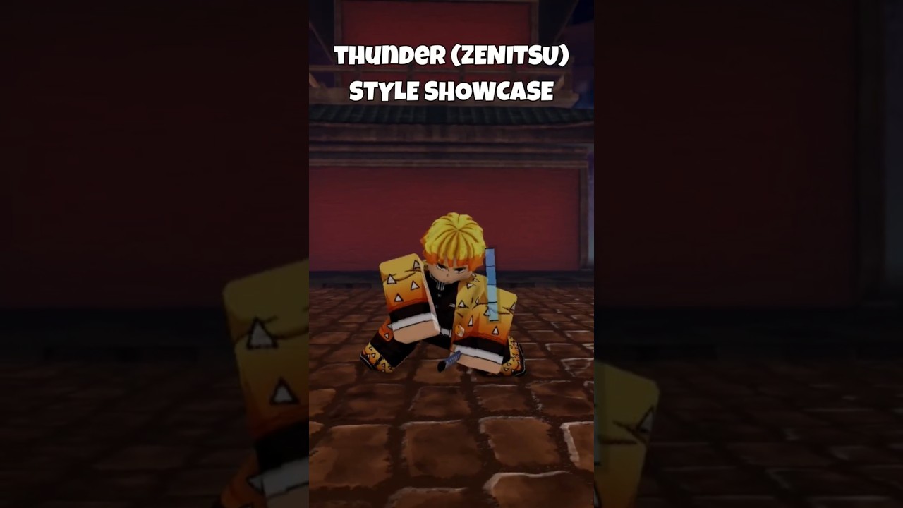 THUNDER Style Full Showcase in Roblox MUGEN #roblox #demonslayer #mugen #anime #shorts