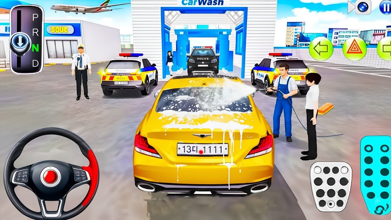 3D Class Game: Transform Ordinary into Extraordinary at the Yellow Car Wash -3d Driving Class 