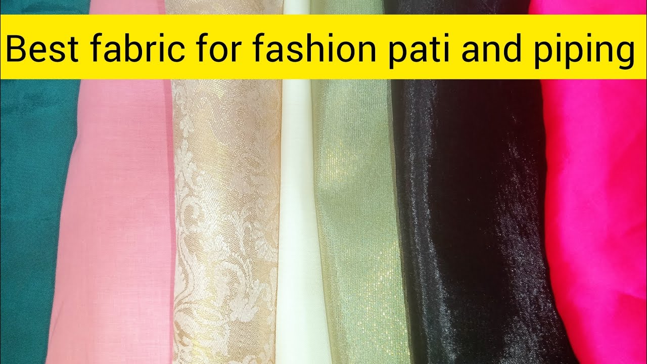 Best fabric for piping and fashion pati or palta for suit designing #Fashion pati #palta#piping