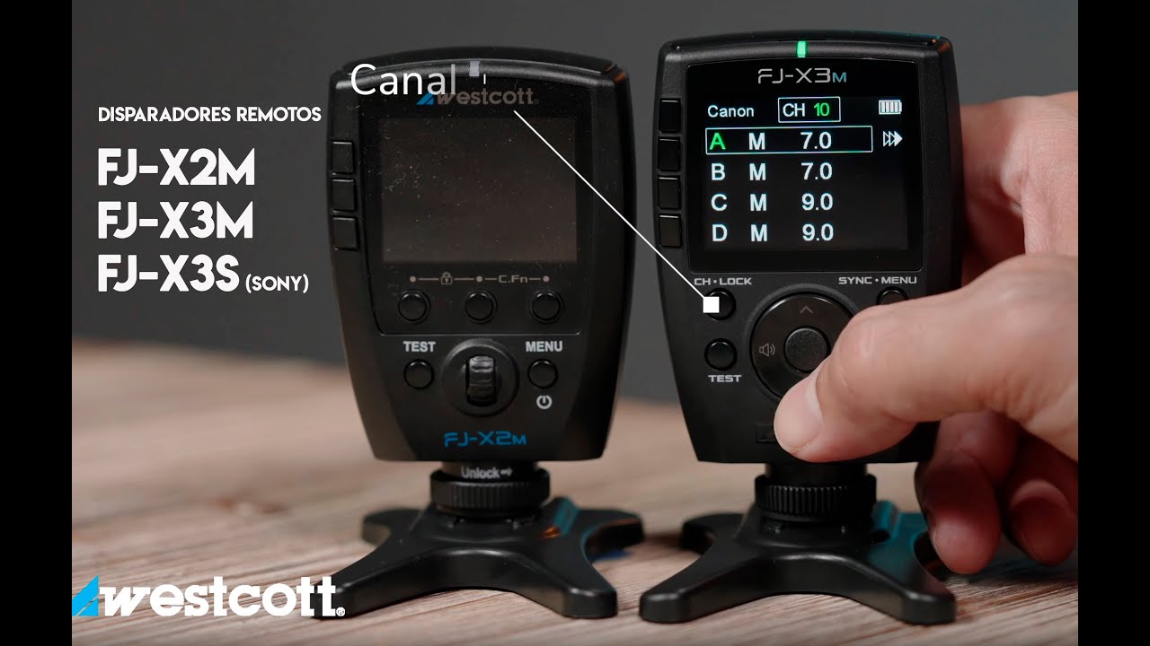 Funcionamiento de los disparadores remotos Westcott FJ-X2m y FJ-X3m