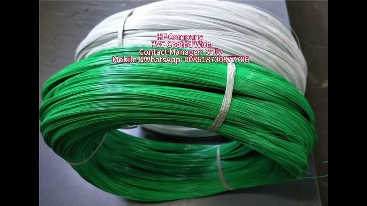 2.4mm Diameter Green Pvc Coated Iron Wire Corrosion Resistance