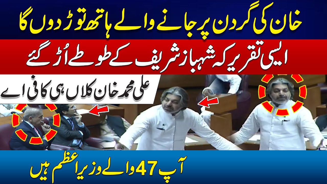 Ap 47 Waly PM Hain- Ali Muhammad Khan Another Blasting Speech In Front Of Shehbaz Sharif- 24 News HD