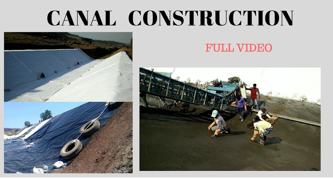 Water Canal | Channel Making Machine , Paving machine : construction of  north canal