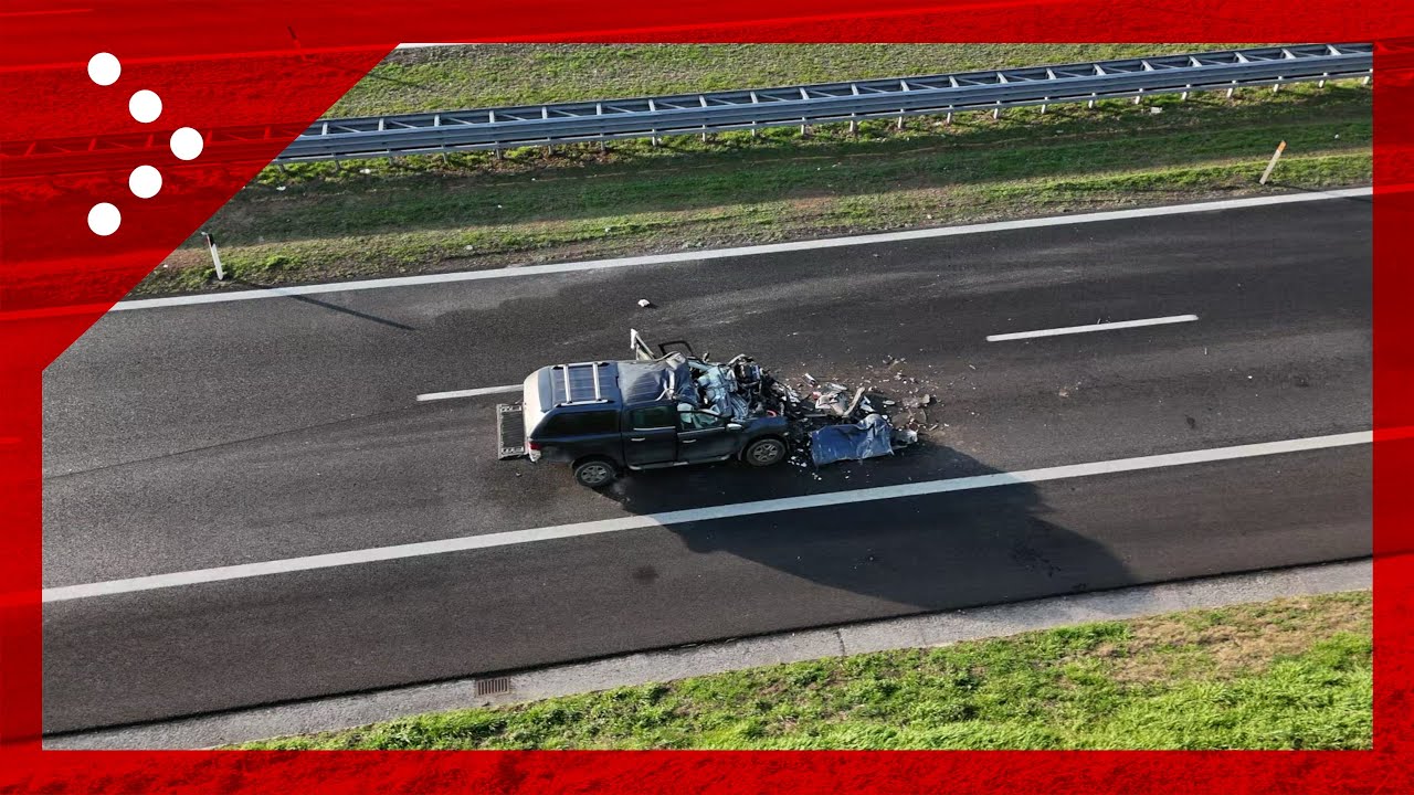Maxi tamponamento su A21, in corso rimozione dei molti veicoli coinvolti: immagini dal drone