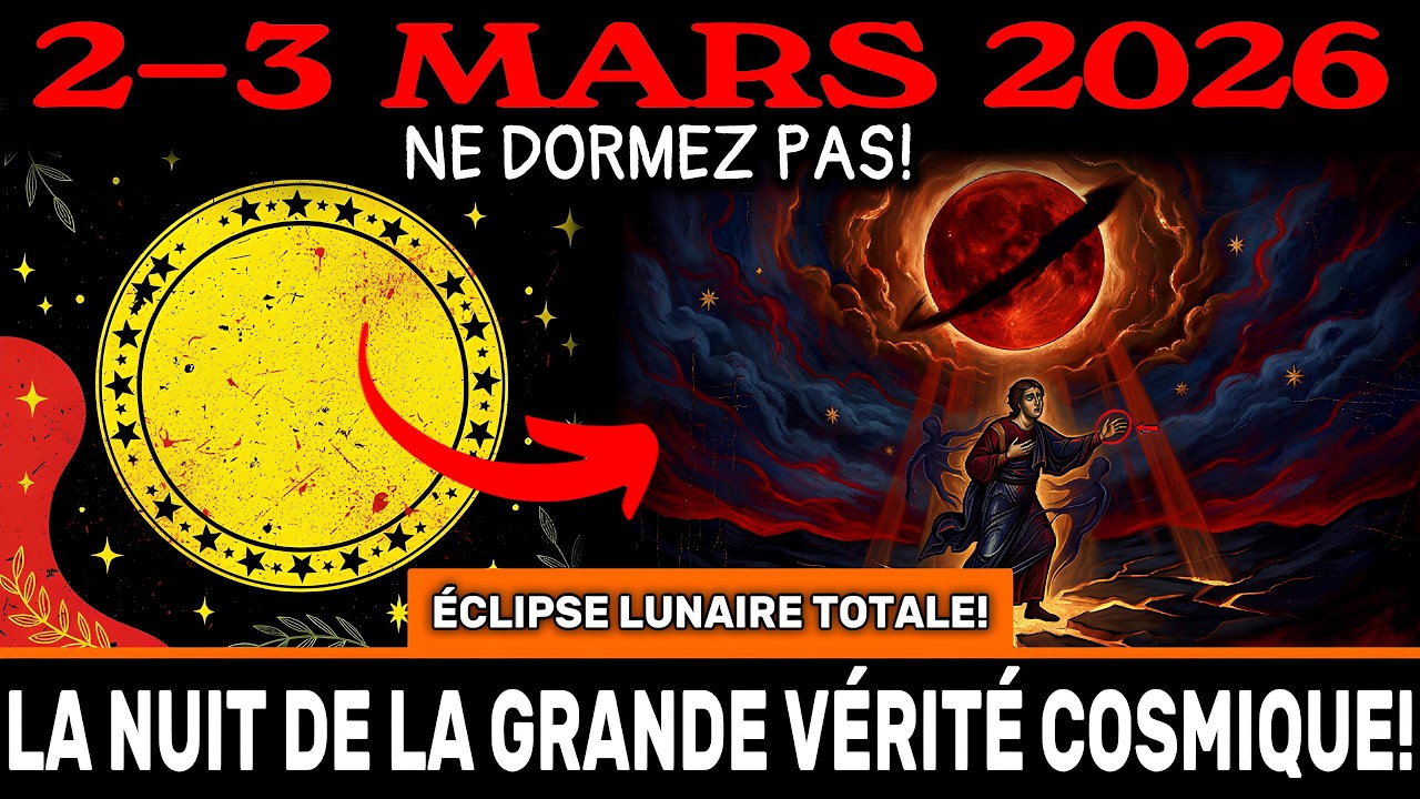 ATTENTION ! ÉCLIPSE LUNAIRE TOTALE DEMAIN ! 2-3 mars – la PLUS GRANDE révélation cosmique de l'année
