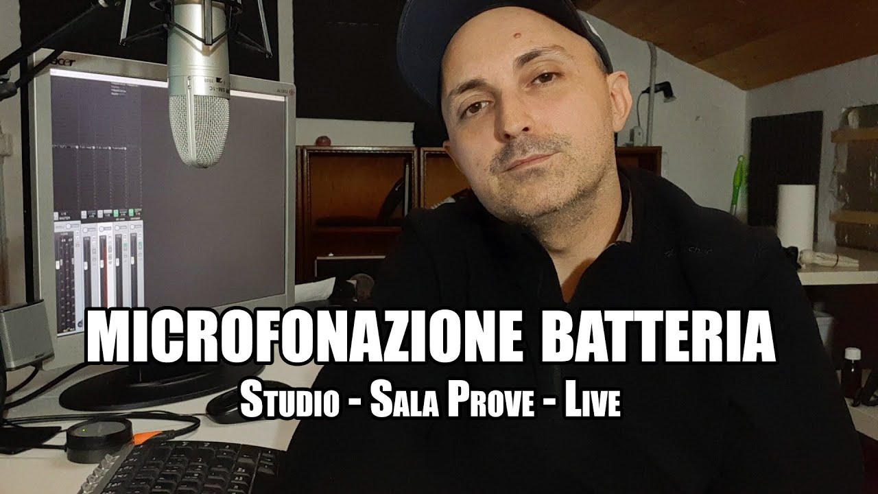 Microfonazione batteria, studio, sala prove, live - Nicchia Ritmica