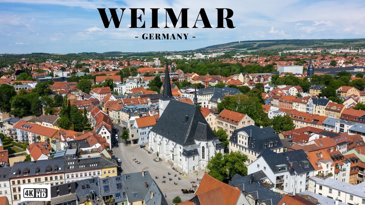 Stunning 4K Aerial Views of Weimar, Germany &ndash; A Journey Through History and Beauty!