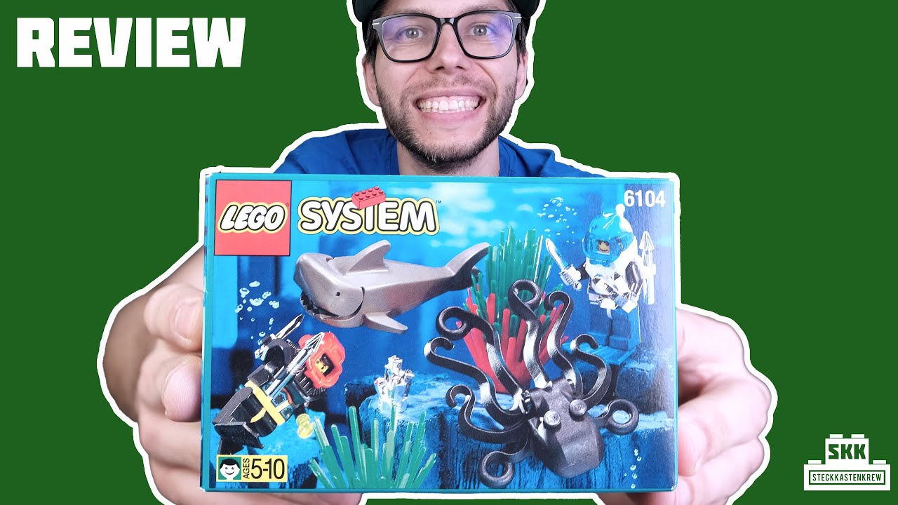 Aquanauts und Aquasharks reichen sich die Hände: LEGO® 6104 Aquacessories Set von 1996 [Review]