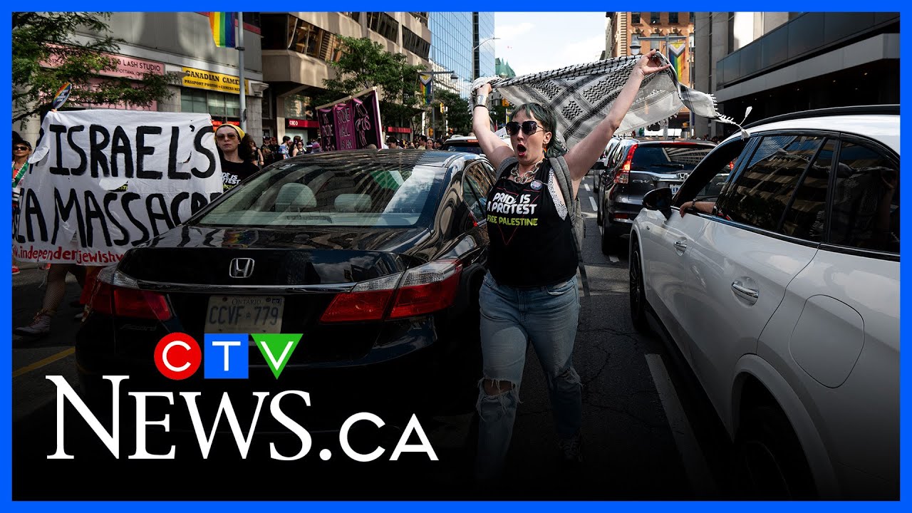 Pro-Palestinian group brings Ottawa pride parade to a halt