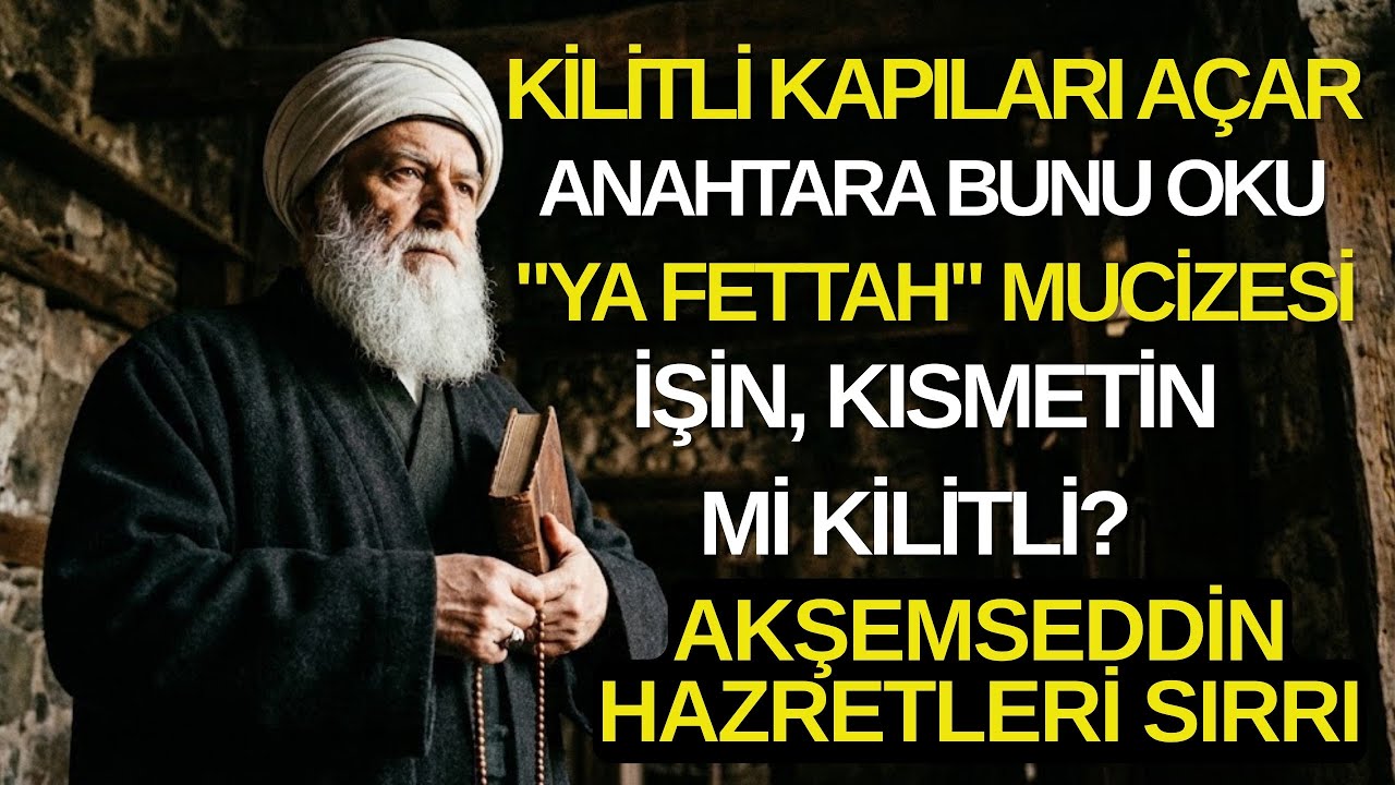 Kilitli Kapıları Açan Anahtar Sırrı - Akşemseddin Hazretleri ve Ya Fettah