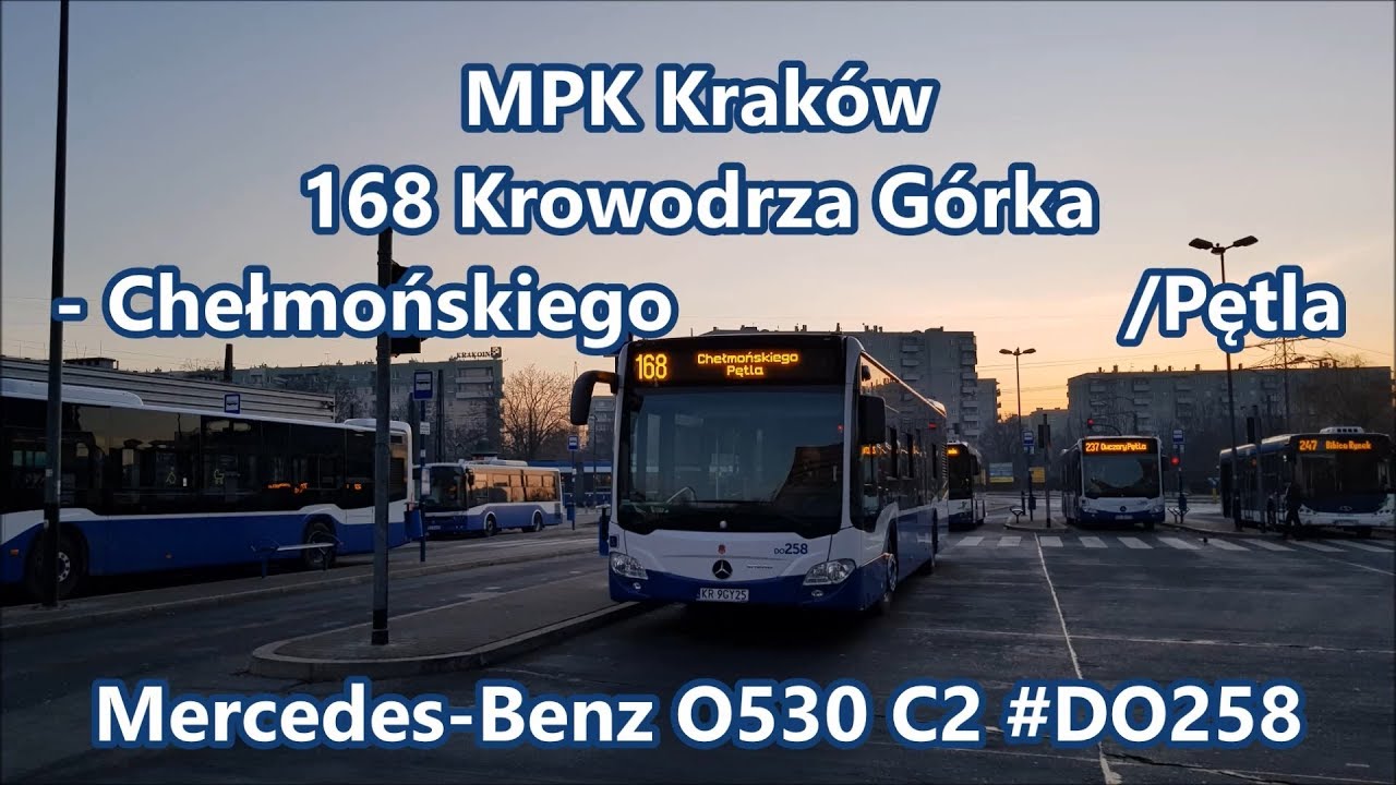 MPK Kraków - Mercedes-Benz O530 C2 #DO258, linia 168