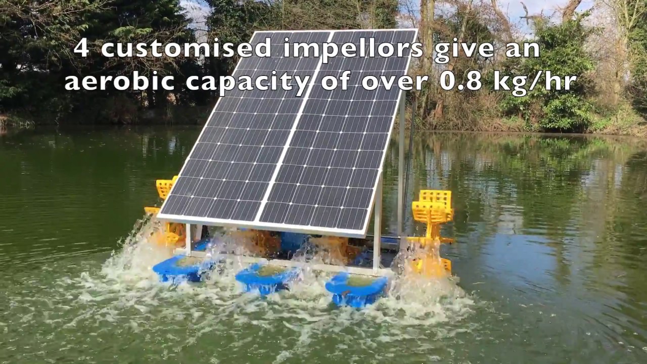 Solar Powered Paddlewheel - UK Based