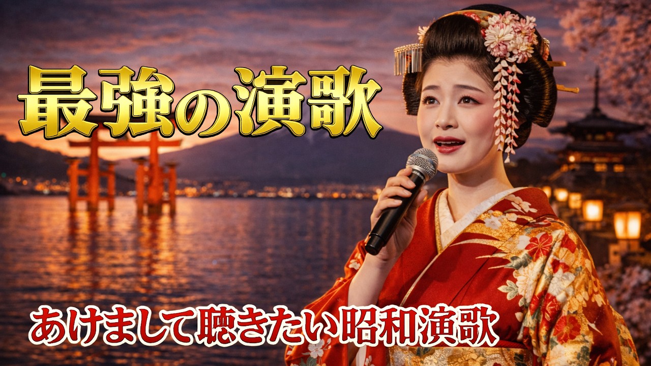 昭和演歌メドレー100曲 🎶 懐メロ歌謡曲ベスト | 日本演歌名曲集 盛り場演歌 懐かしい昭和の歌