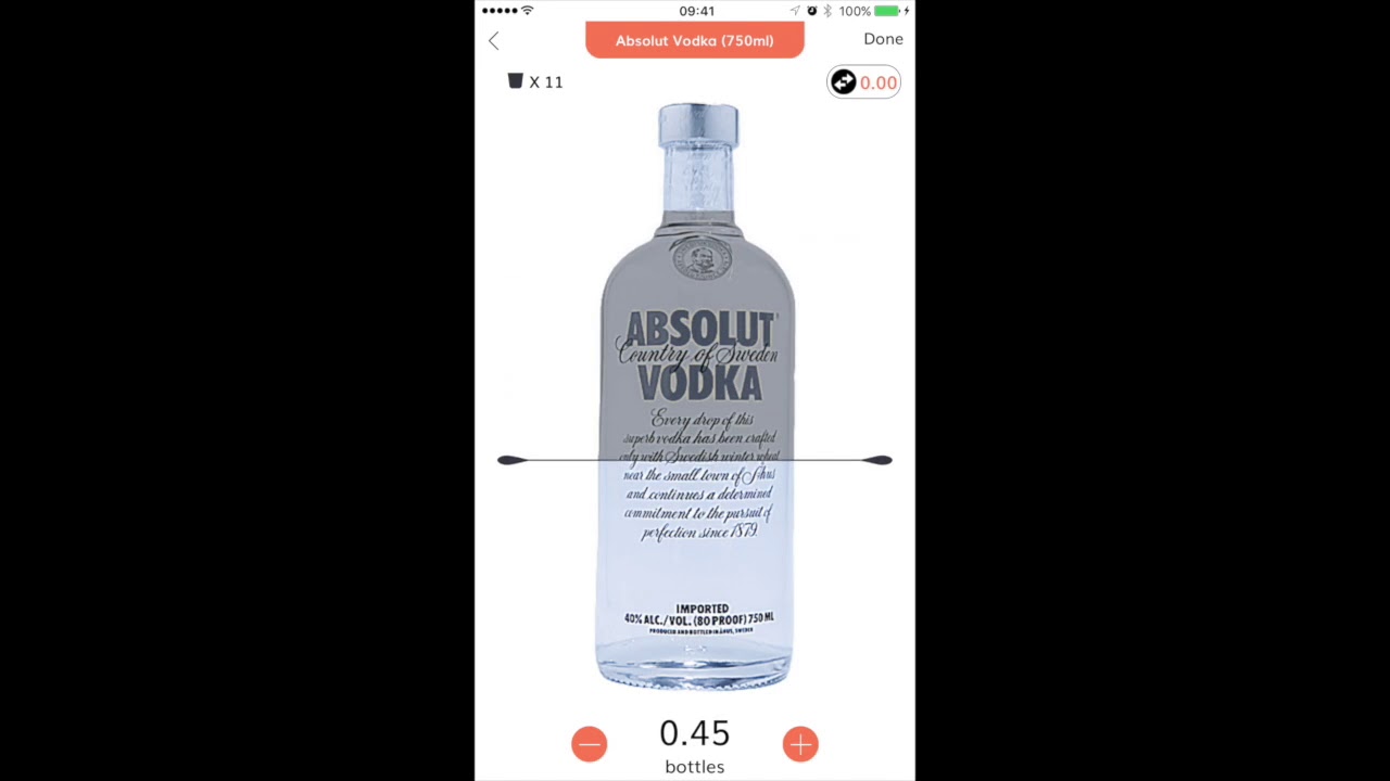 4.  Creating your Virtual Bar - Adding Bottles