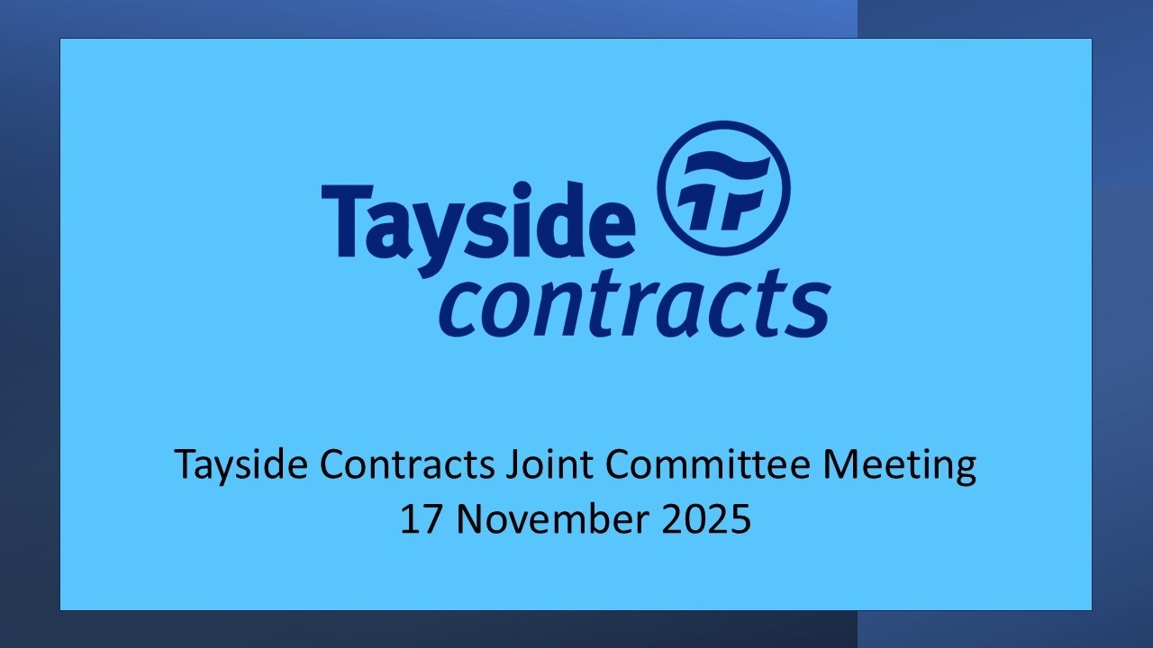 Tayside Contracts Joint Committee Meeting 17 November 2025