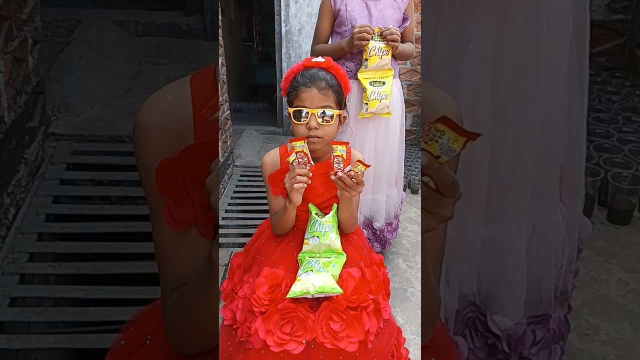 Priyal has chips and kit kot #funny