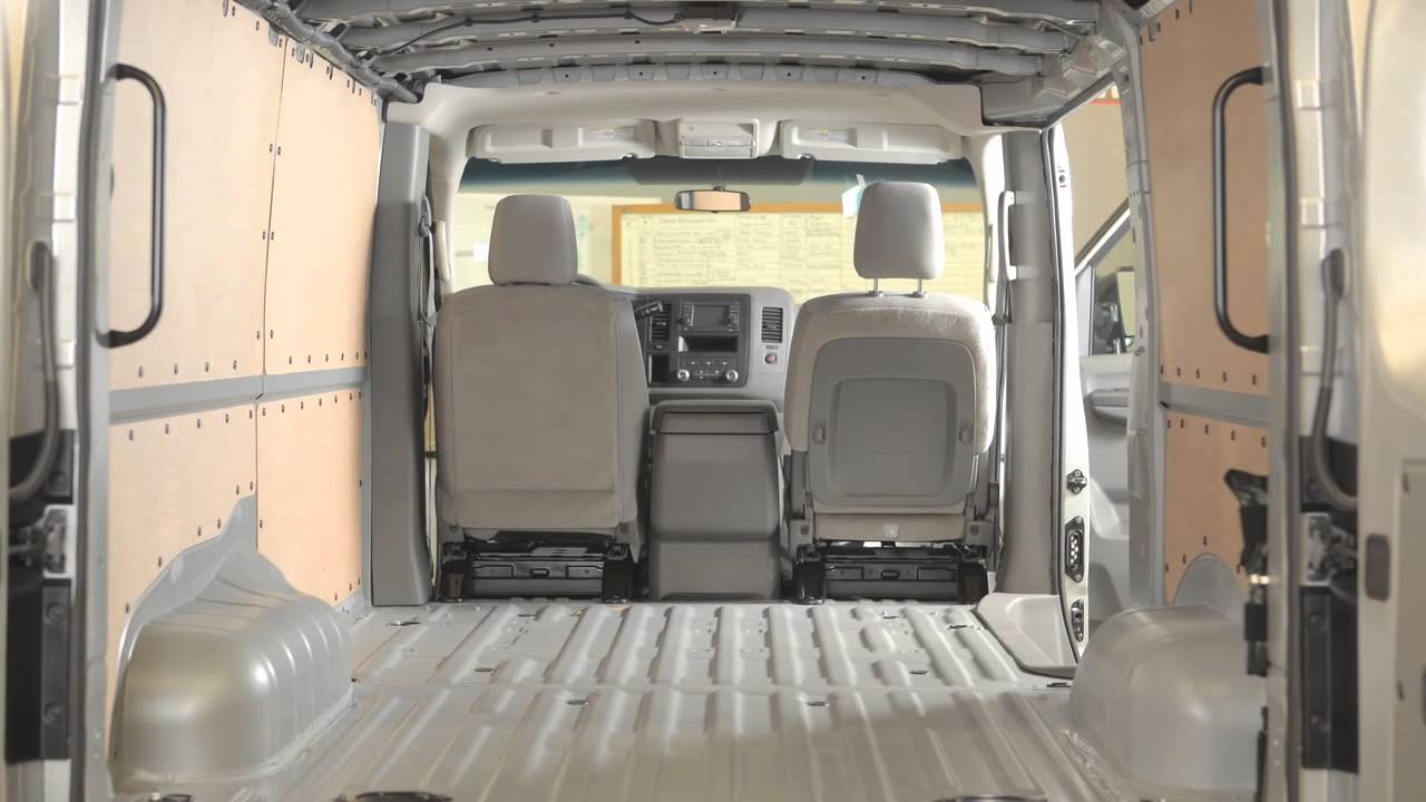 2013 Nissan NV Cargo Van -Folding the Front Passenger's Seatback Flat