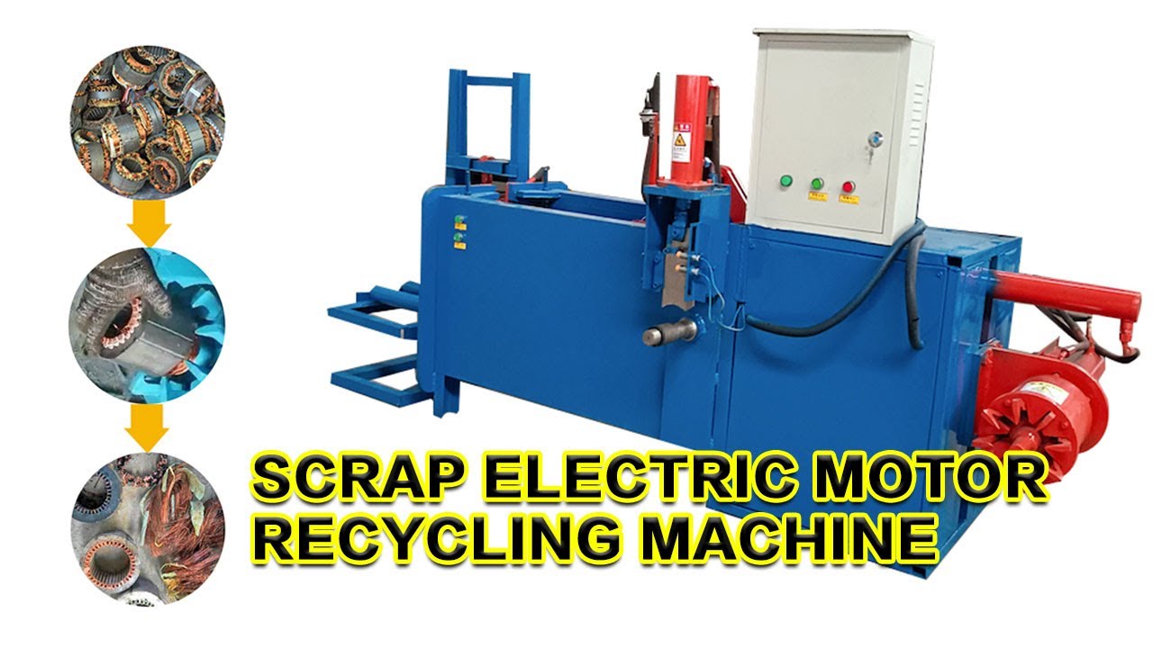 Hydraulic electric motor cutter copper separator motor disassembly machine