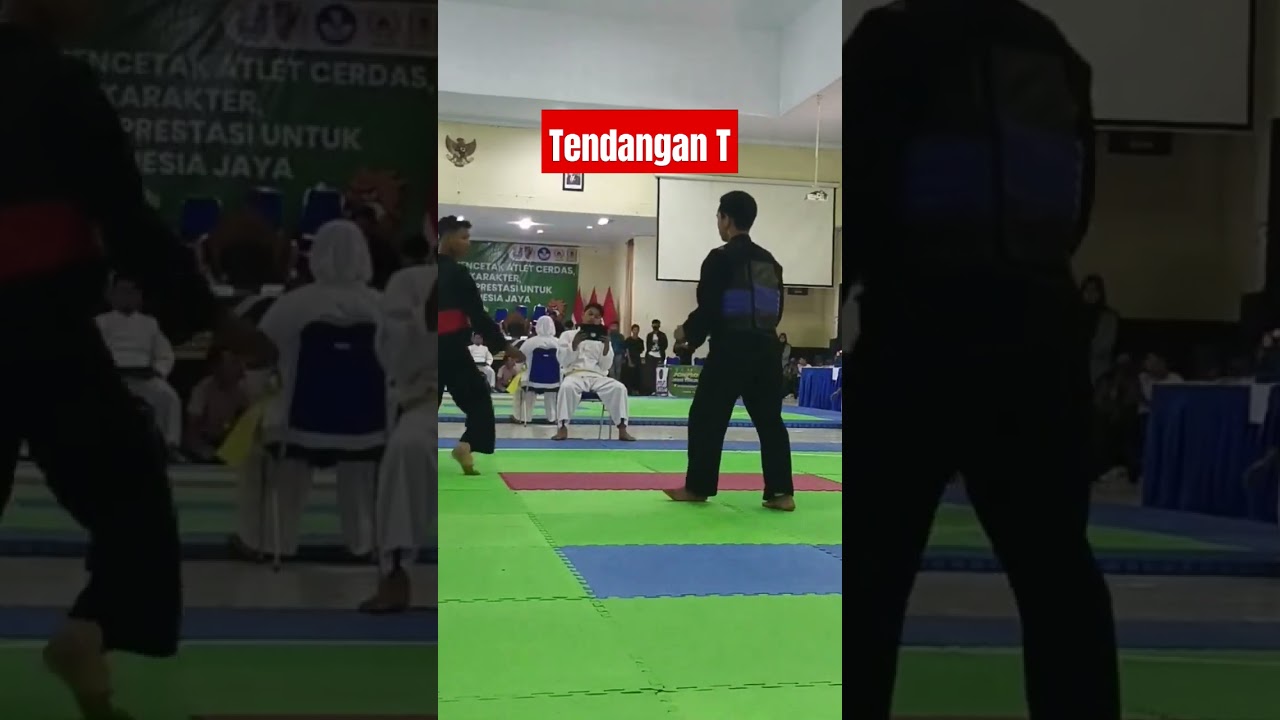 Teknik Pengaplikasian Tendangan T #pencaksilat #persilat #pomprovjatim #shorts