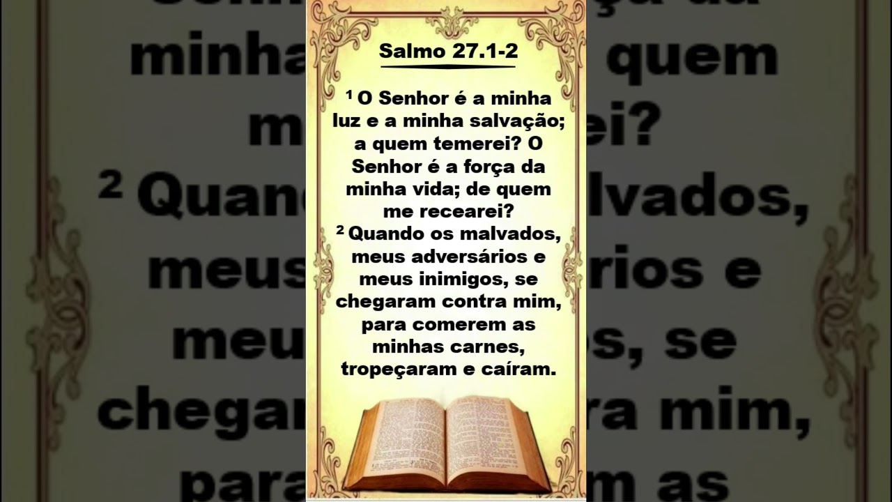 Salmo 27:1-2 #Shorts  #versiculobiblico #salmo #salmos