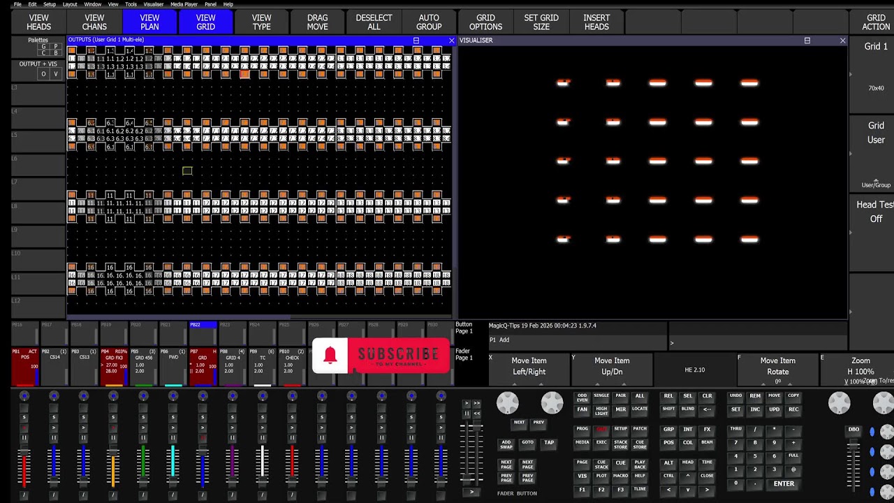 Stadium view and 3d @ChamSysLtd  #MQ500 view #chamsys #magicq  #lightingdesign #stream