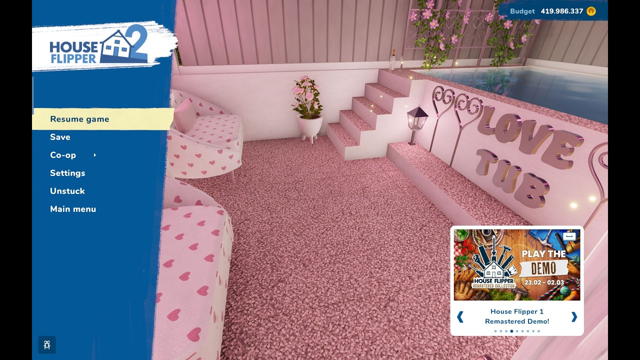 House Flipper 2 - Valentine hotel JOB - made by dejulie1970. Part 5 Downloadlink in the description.