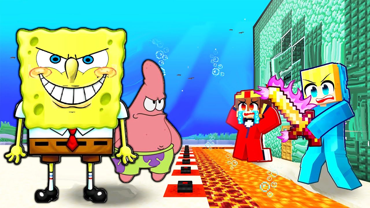 SPONGEBOB VS SICHERSTE UNTER WASSER BASIS! - Minecraft