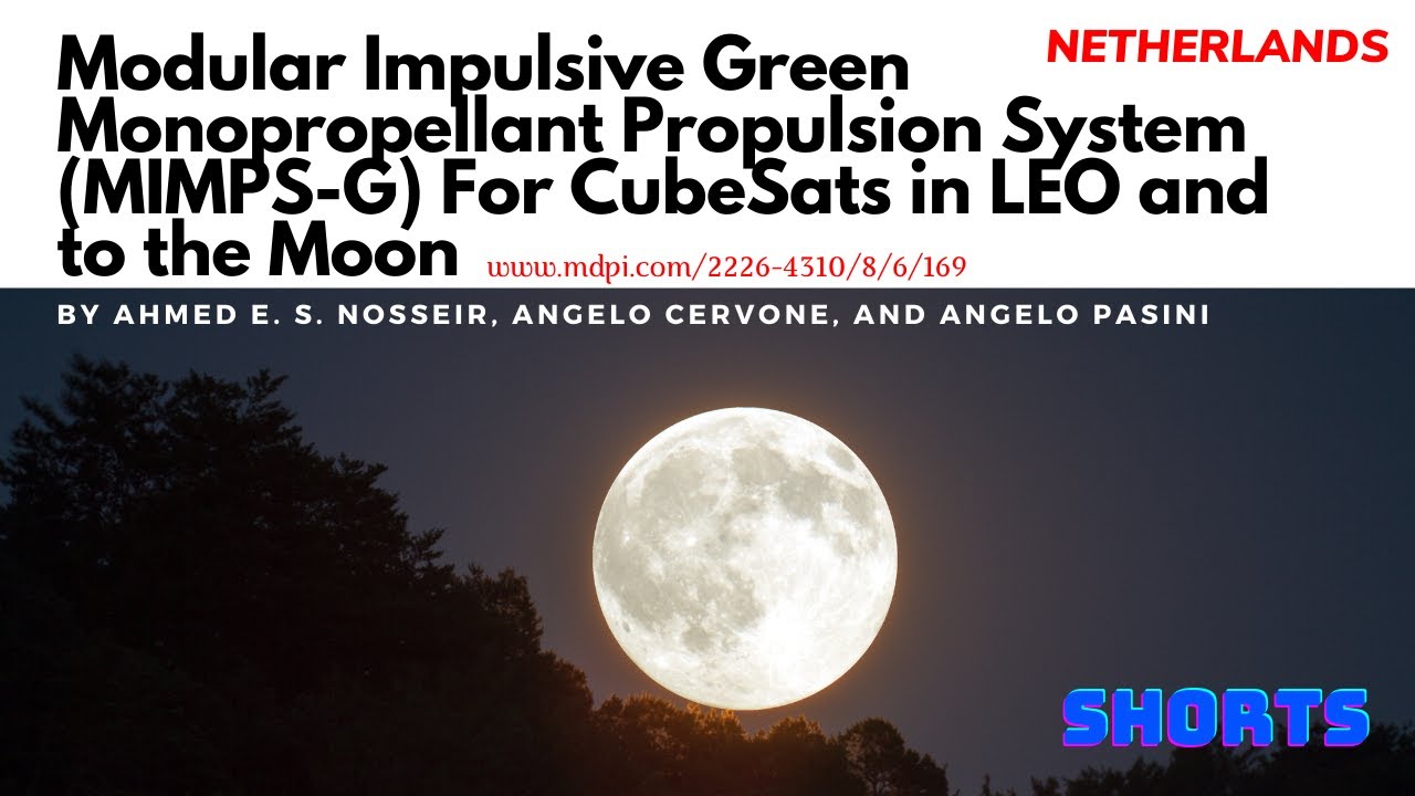 Monopropellant Propulsion System For CubeSats