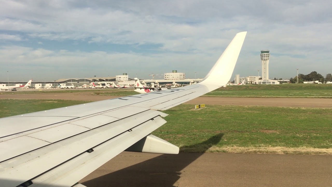 TASSILI AIRLINES 7T-VCA 4K WITH SAFETY ANNOUNCMENT