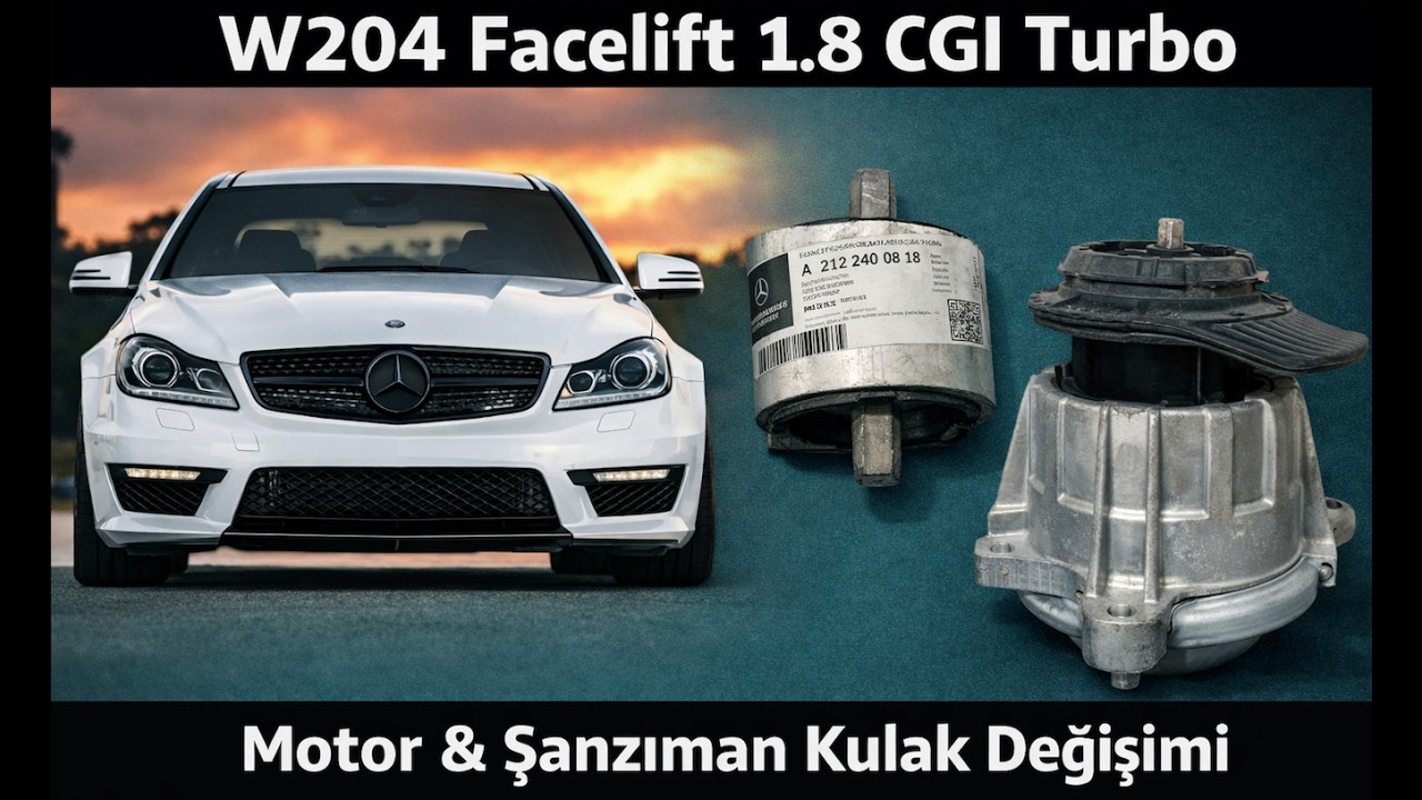 Mercedes C250-C180-C200 W204 1.8-1.6 CGI Turbo Motor Takozu Değişimi