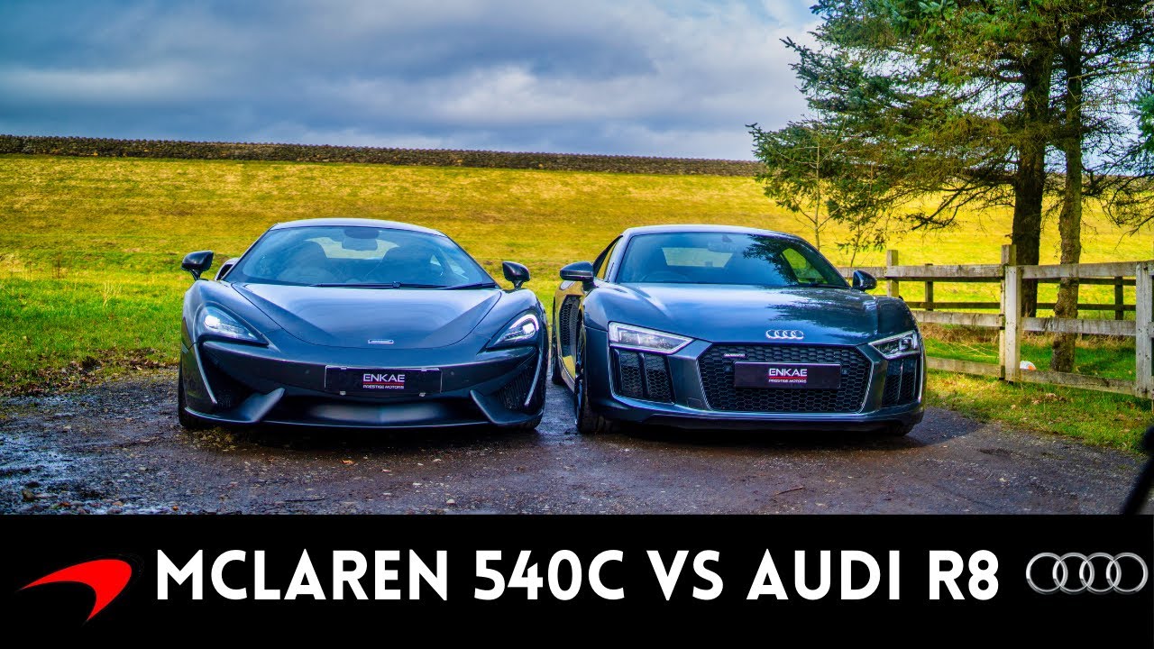 V8 MCLAREN 540C VS V10 AUDI R8