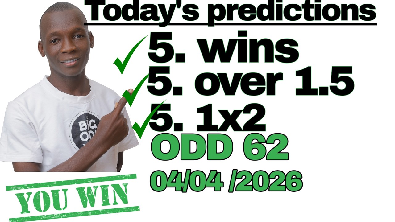 5 SURE WINS  BETTING TIPS 04/APRIL/2026 SOCCER PREDICTIONS TODAY | BETTING TIPS, #footballprediction