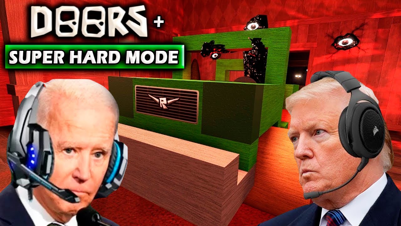 US Presidents Play Roblox Doors + Super Hard Mode!