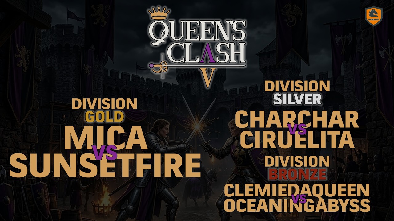 MICA Y LA BRIANNE, DEBUTS ARGENTINOS EN LA GOLD + SILVER + BRONZE  - QUEENS CLASH V  | AOE 2 DE