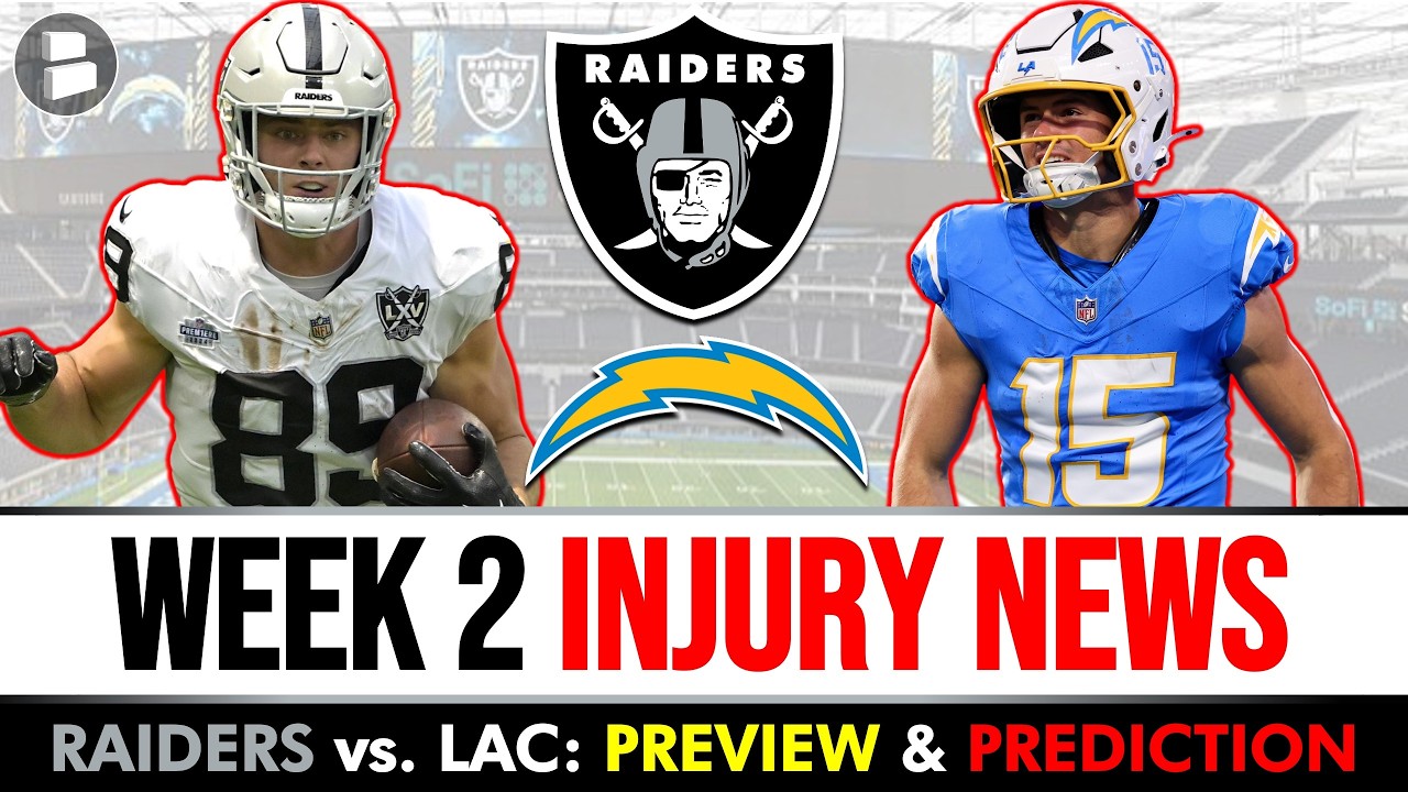 Raiders vs. Chargers Preview & Prediction + Brock Bowers & Ladd McConkey Injury News | NFL Week 2