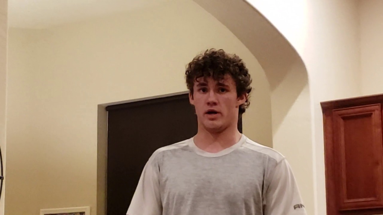 Dominic Plummer (17) singing Empty Chairs at Empty Tables from Les Mis