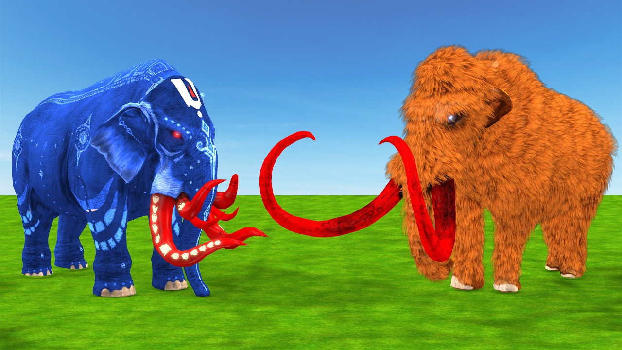 Prehistoric Animals VS Modern Mammals Size Animal Epic Battle Animal Revolt Battle Simulator