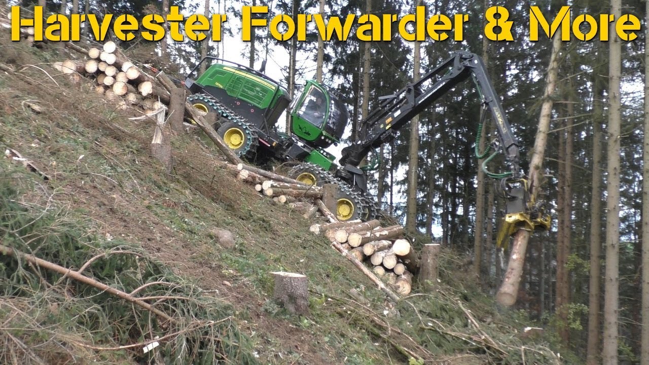 John Deere 1270G & T-WINCH 10.2 | Steep Slope Harvesting